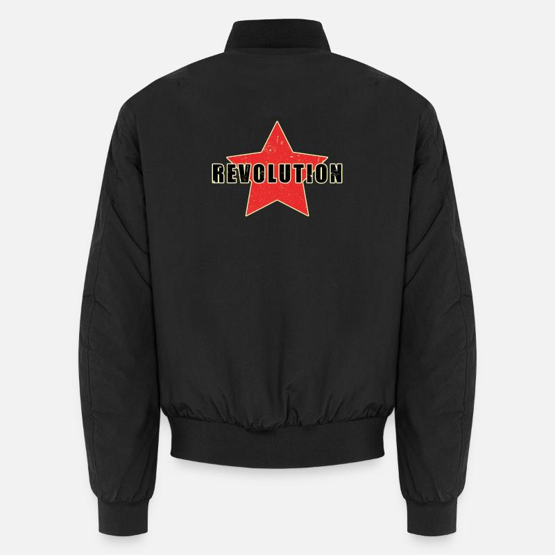 red star revolution - Unisex Bomber Jacket - black