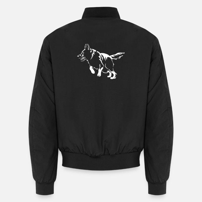 Deutscher Schäferhund "Black Edition" Unisex Bomberjacke