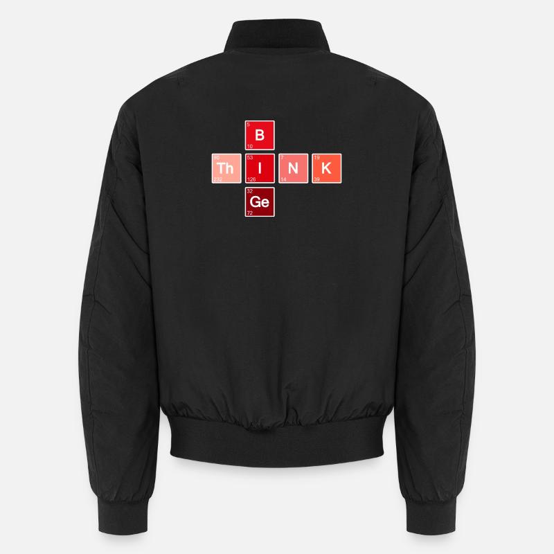 Think Big (Rouge) - Bomber unisexe - noir