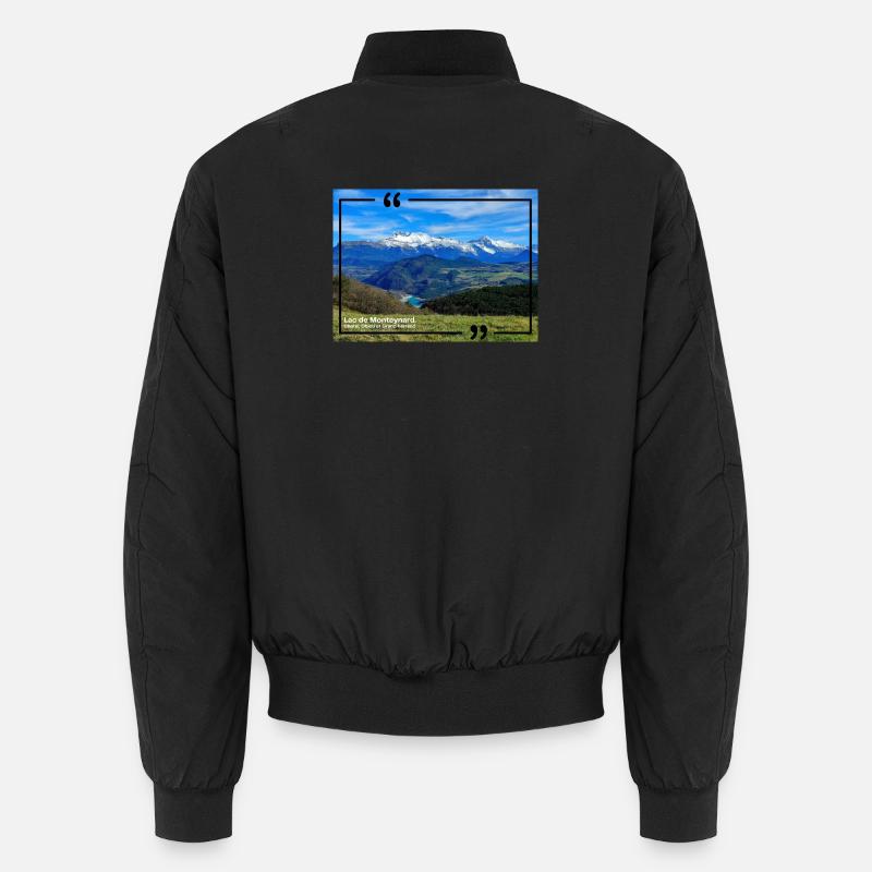 Lac de Monteynard le 120323 - Bomber unisexe - noir