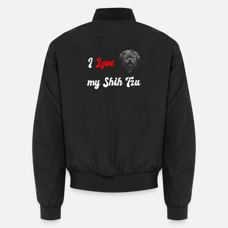 J'adore le design de mon chien Shih Tzu. Bomber unisexe