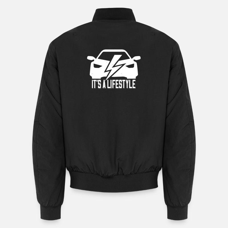 C’est une supercharge de style de vie - Fans de voitures électriques Bomber unisexe
