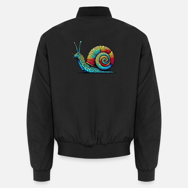 Escargot - Bomber unisexe - noir