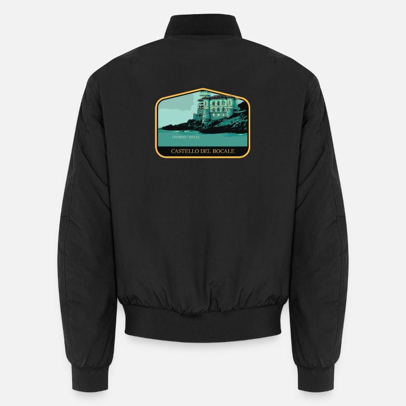 Château de Boccale: Coastal Tuscan Charm Unisex Bomber Jacket