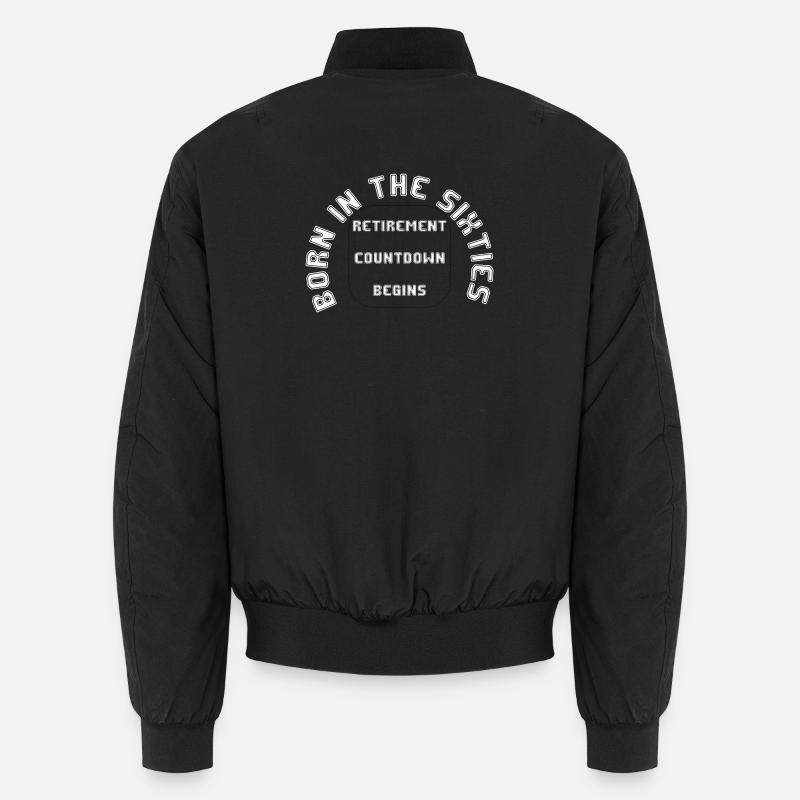 Born in the sixties, retired Unisex Bomber Jacket