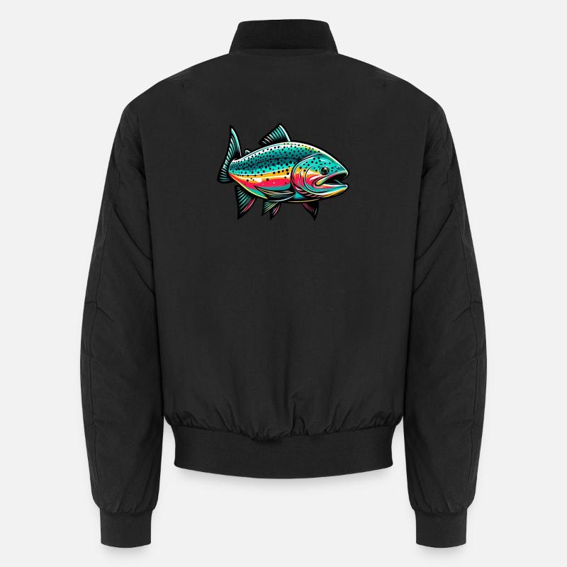 Saumon - Bomber unisexe - noir