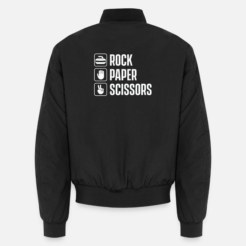 Roche Papier Ciseaux. Toujours en train de boucler. Bomber unisexe