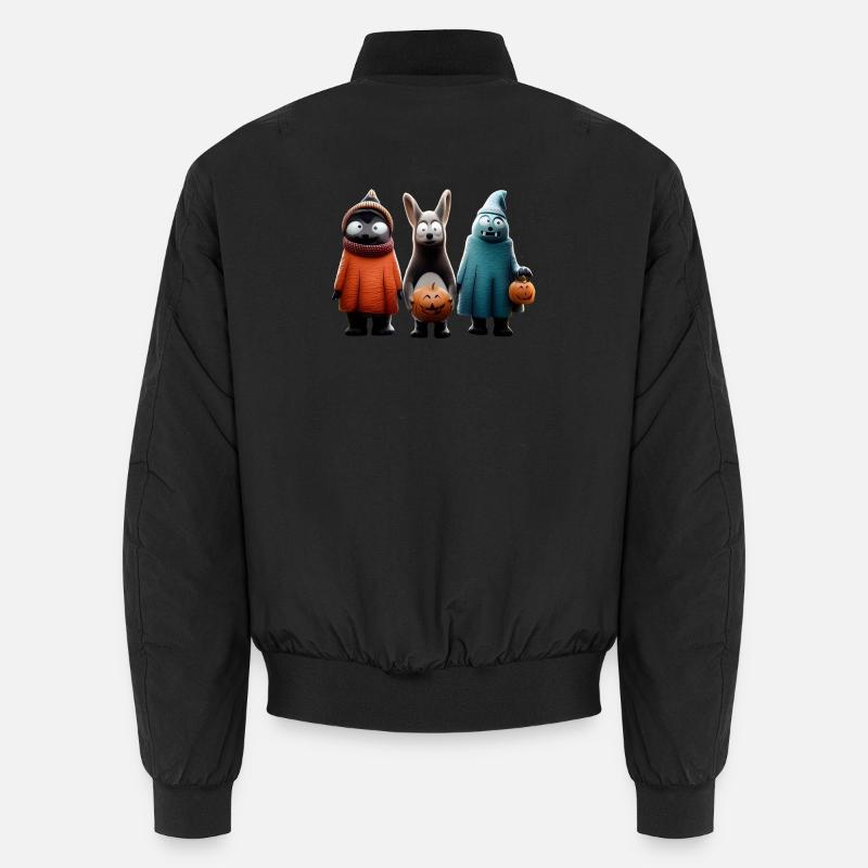 Gruseliges Süßes oder Saures – Halloween Wooligans Unisex Bomberjacke