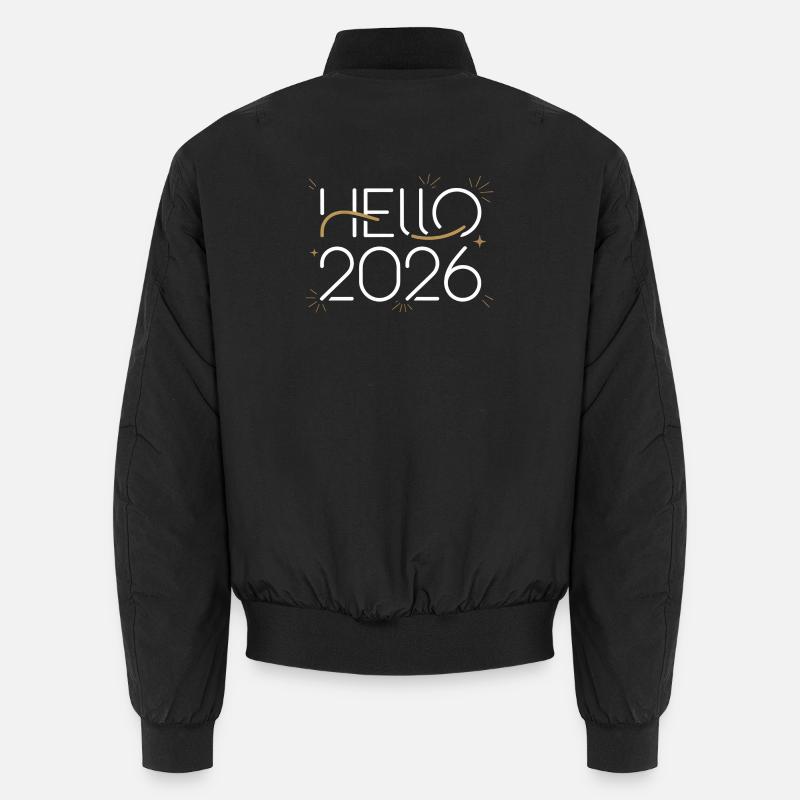 Hallo Neon-Feier 2026 - Unisex Bomberjacke - Schwarz