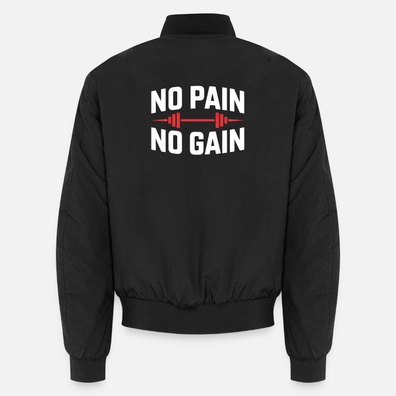 Pas de douleur, pas de gain – Dicton classique de la salle de sport Bomber unisexe
