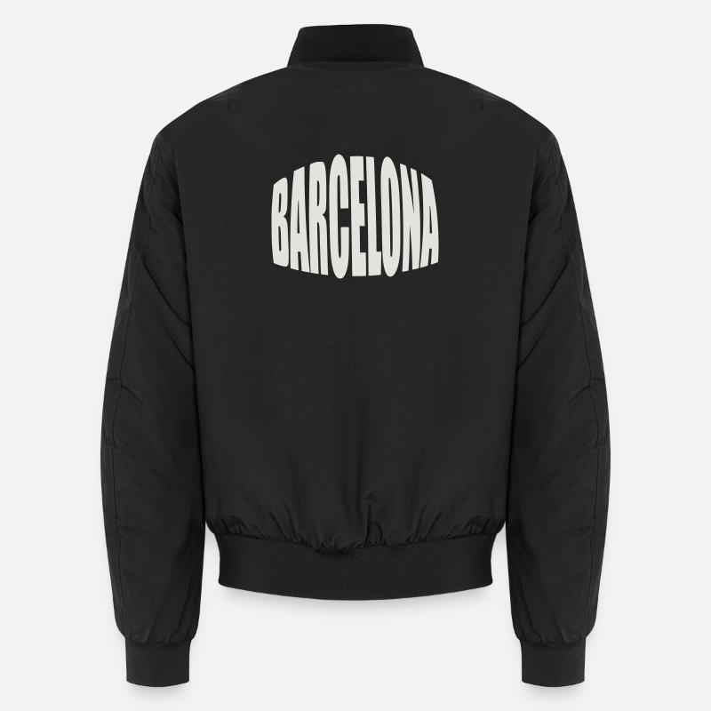Barcelona Large Logo Unisex Bomber Jacket