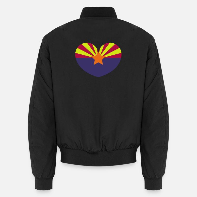 Drapeau du cœur de l’Arizona Bomber unisexe