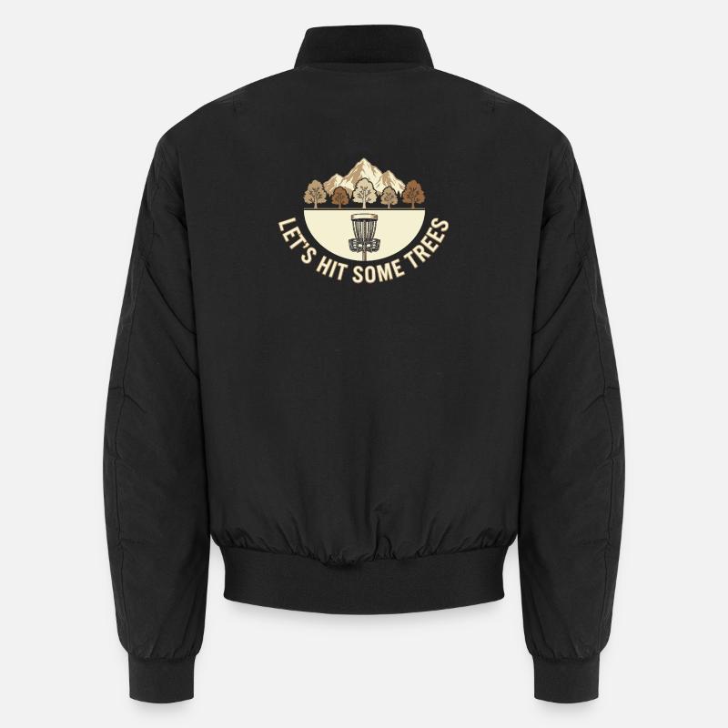 Let's Hit Some Trees – Disc Golf Vintage Design Unisex Bomberjacke