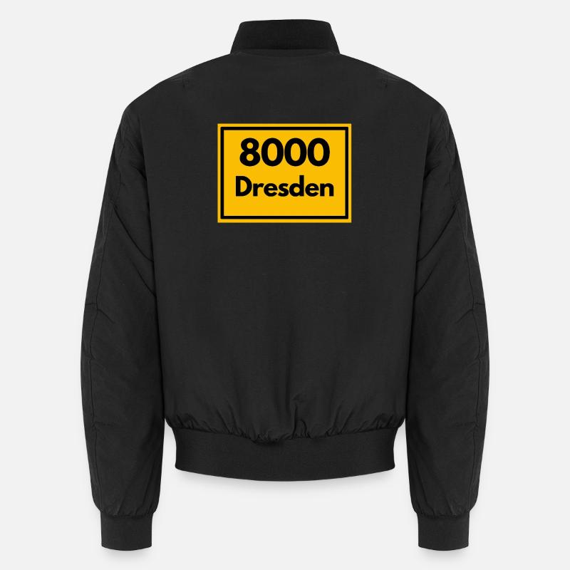 ALTE POSTLEITZAHL PLZ RETRO 8000 DRESDEN  ELBE Unisex Bomberjacke