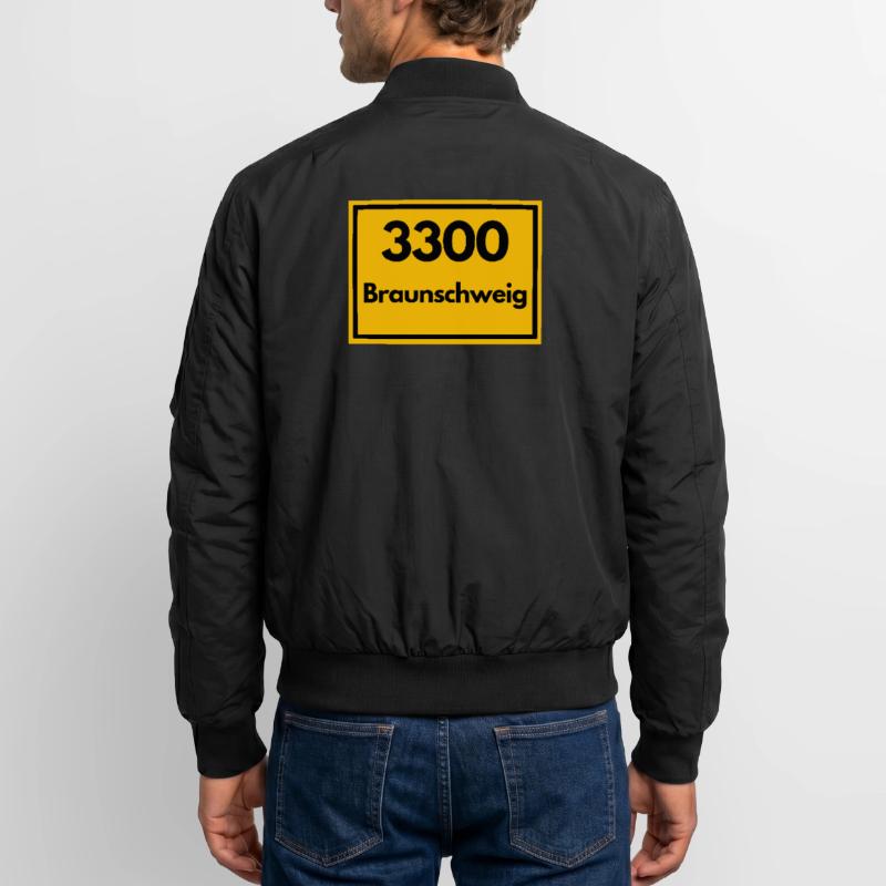 OLD POSTCODE POSTCODE RETRO 3300 BRAUNSCHWEIG Unisex Bomber Jacket