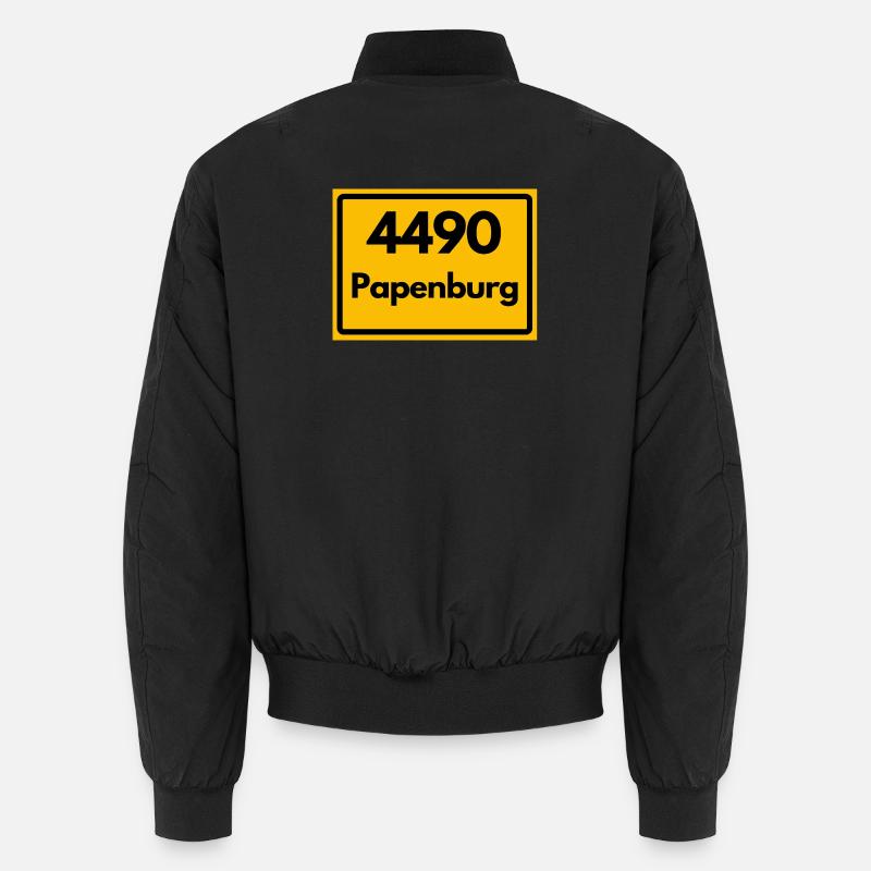 ALTE POSTLEITZAHL PLZ RETRO  4490 PAPENBURG Unisex Bomberjacke