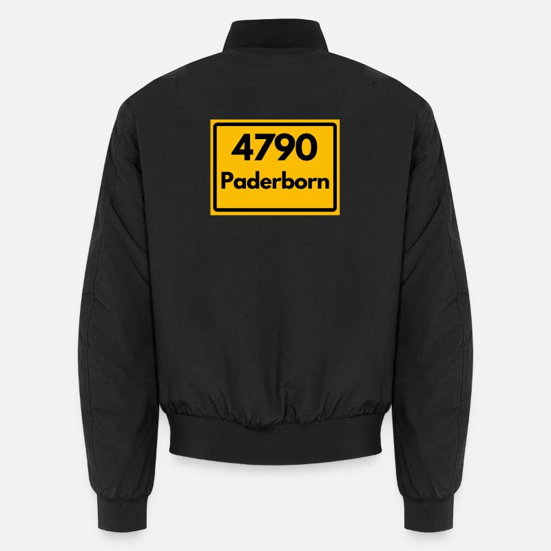 ALTE POSTLEITZAHL PLZ RETRO 4790 PADERBORN Unisex Bomberjacke