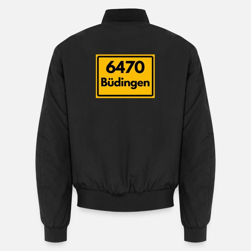 ALTE POSTLEITZAHL PLZ RETRO 6470 BÜDINGEN Unisex Bomberjacke