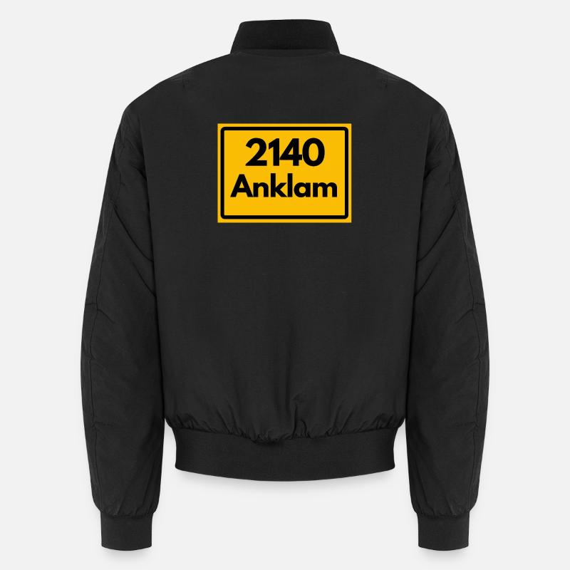 ALTE POSTLEITZAHL PLZ RETRO 2140 ANKLAM HEIMAT Unisex Bomberjacke