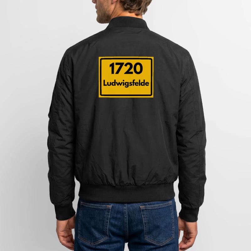 OLD POSTCODE POSTCODE RETRO 1720 LUDWIGSFELDE Unisex Bomber Jacket