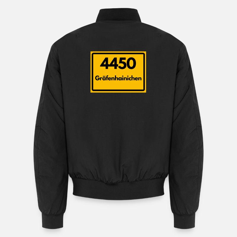 ALTE POSTLEITZAHL PLZ 4450 GRÄFENHAINICHEN HEIMAT Unisex Bomberjacke
