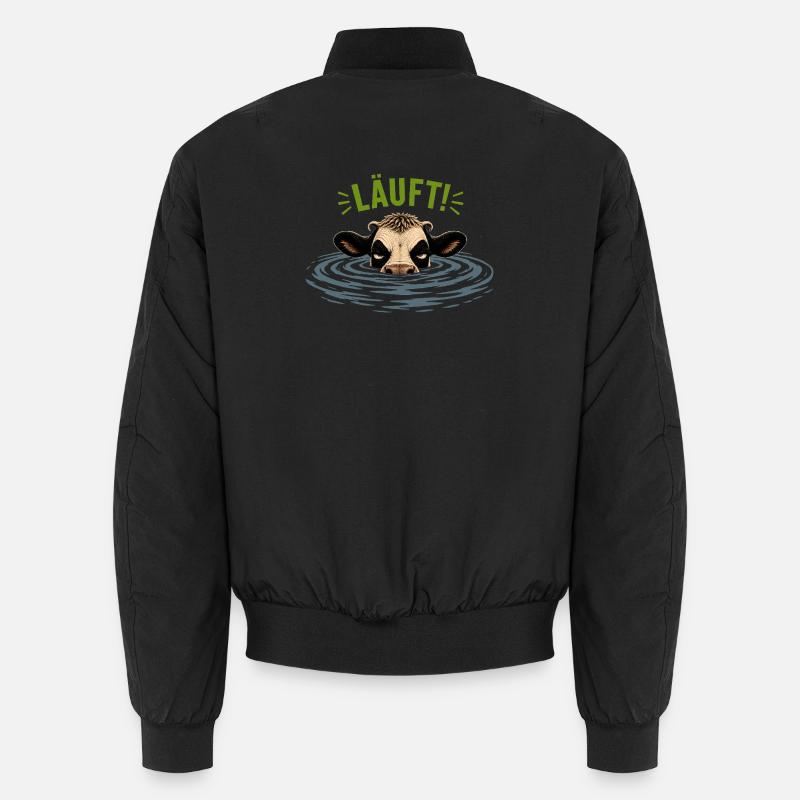 Die genervte Kuh- Motiv LÄUFT Unisex Bomberjacke