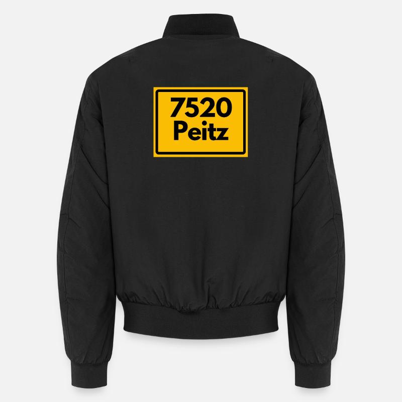 ALTE POSTLEITZAHL PLZ RETRO 7520 PEITZ Unisex Bomberjacke