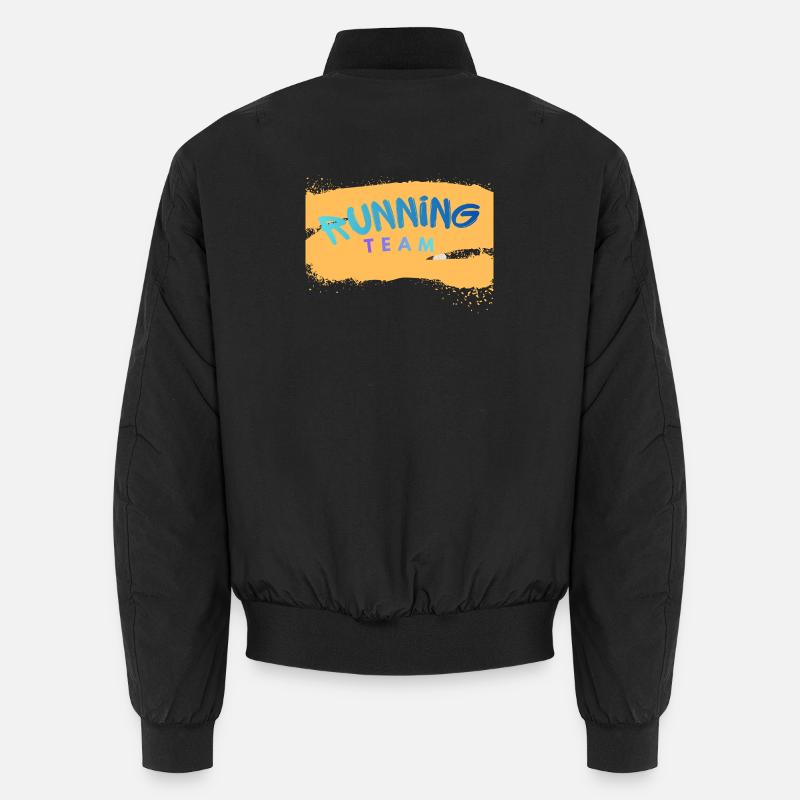 Running Team - Unisex Bomberjacke - Schwarz