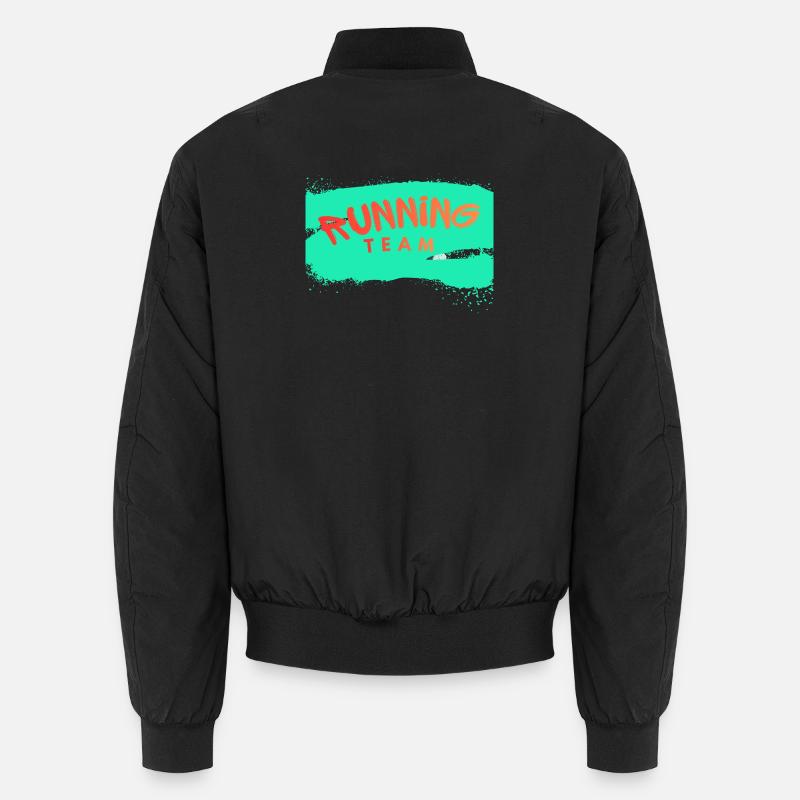 Running Team - Unisex Bomberjacke - Schwarz