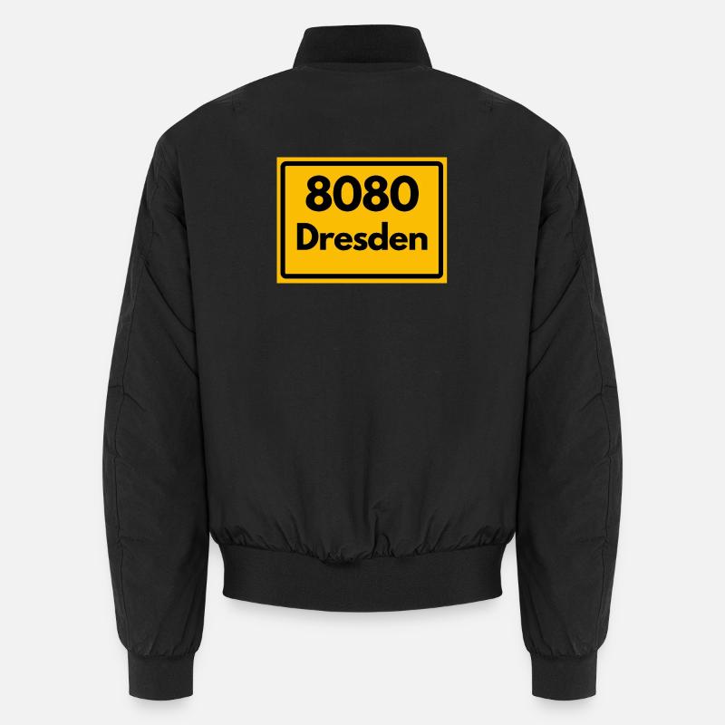 ALTE POSTLEITZAHL PLZ 8080 DRESDEN SACHSEN Unisex Bomberjacke