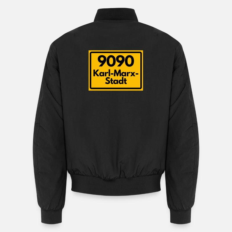 ALTE POSTLEITZAHL 9090 SACHSEN KARL-MARX-STADT Unisex Bomberjacke