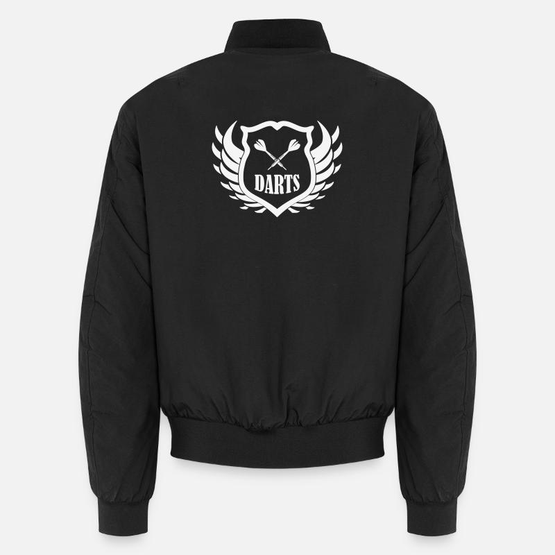Darts Schild Flügel Motiv Unisex Bomberjacke