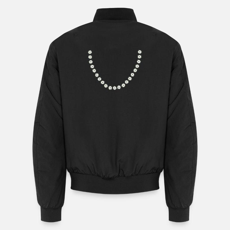 Daisy Flower Wreath Unisex Bomber Jacket