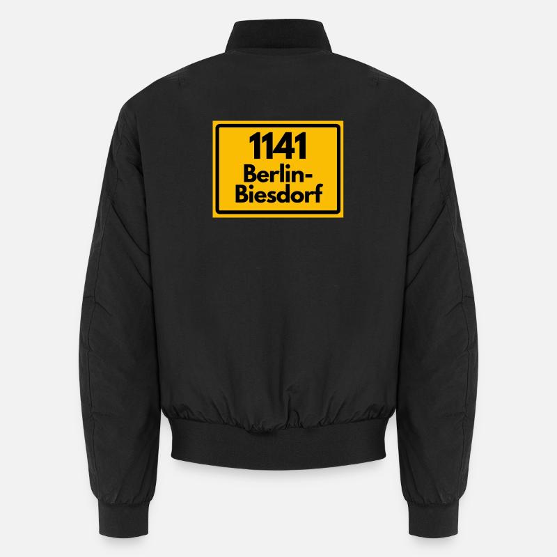 1141 BERLIN-BIESDORF DDR RETRO OSTALGIE - Unisex Bomberjacke - Schwarz