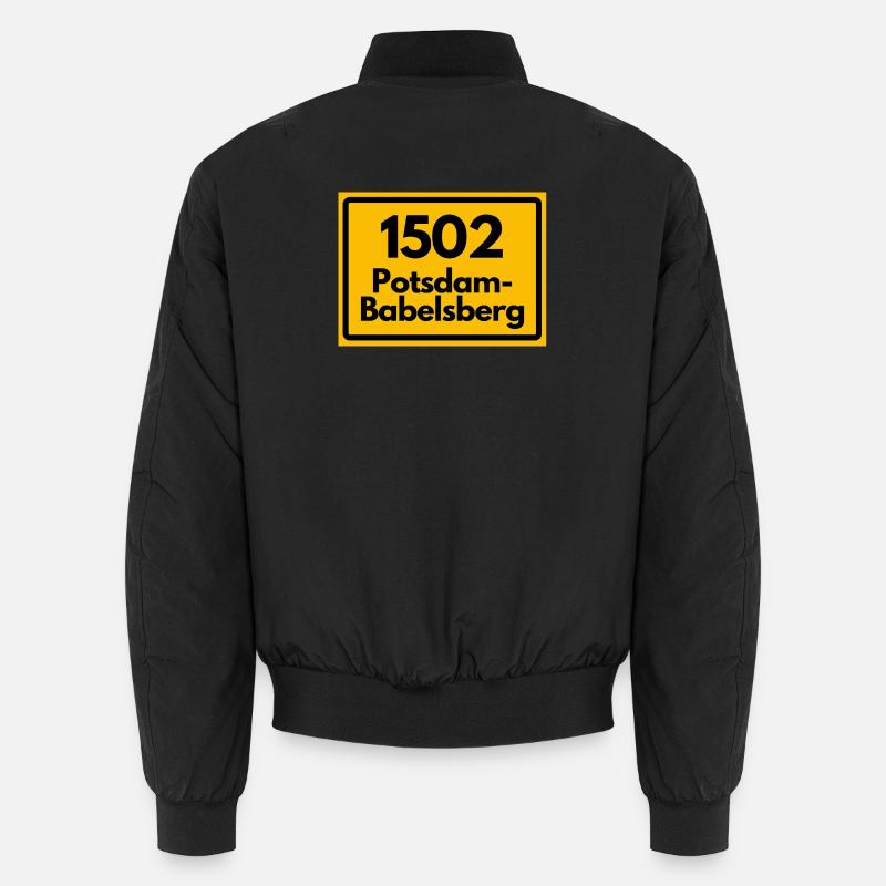 ALTE POSTLEITZAHL 1502 POTSDAM-BABELSBERG - Unisex Bomberjacke - Schwarz