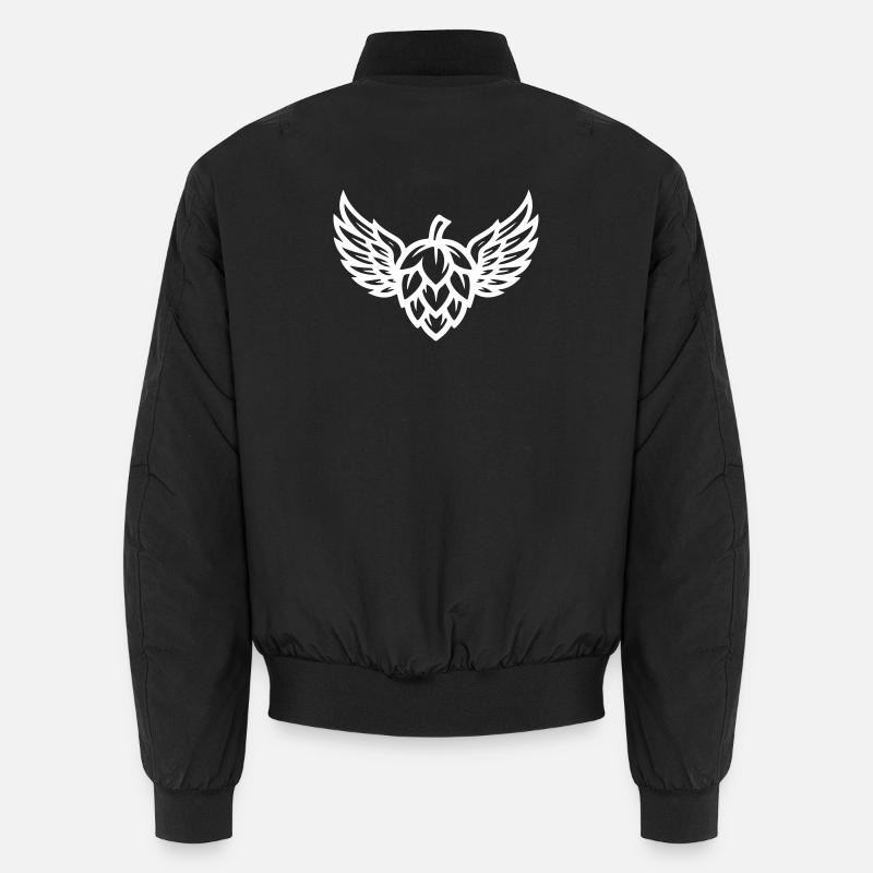 Hops Symbol - Unisex Bomber Jacket - black