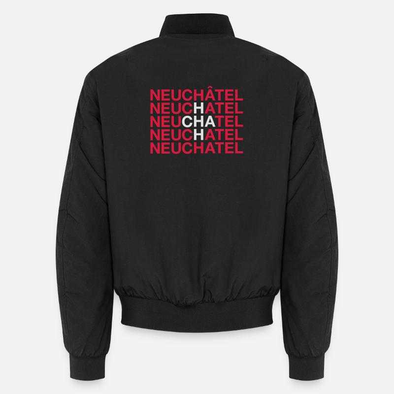 NEUCHÂTEL Suisse Suisse Suisse Drapeau Bomber unisexe