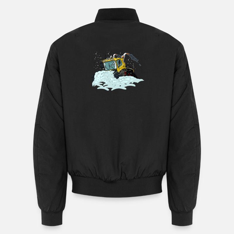 yellow snow shovel Unisex Bomber Jacket