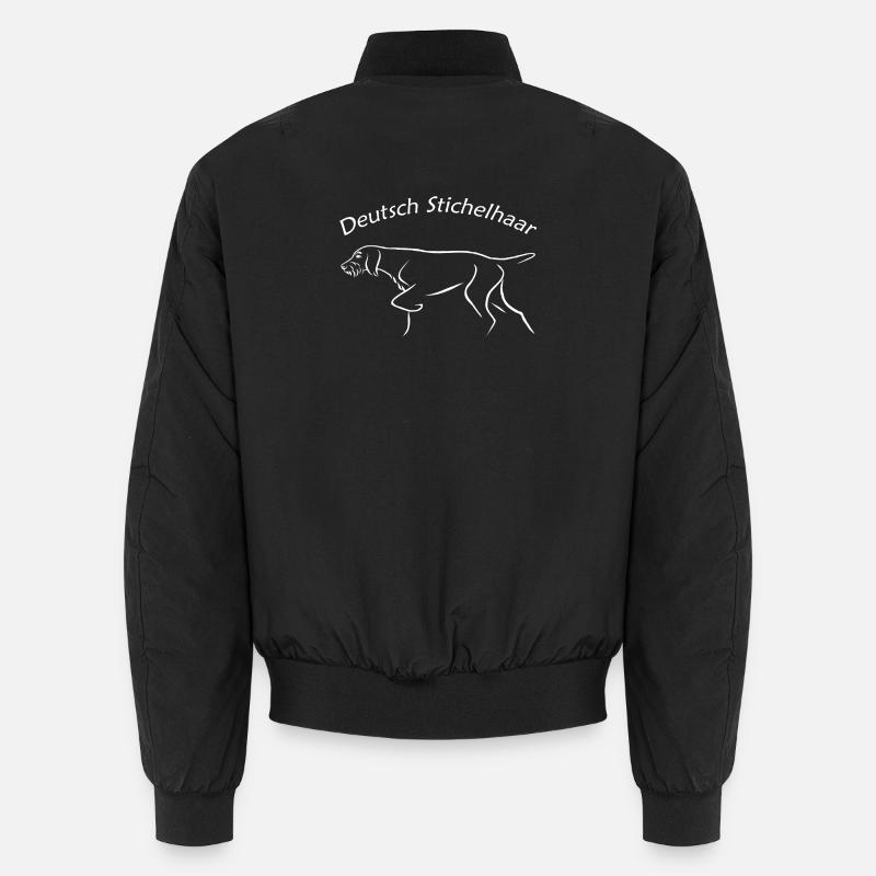 Deutsch Stichelhaar - Unisex Bomberjacke - Schwarz
