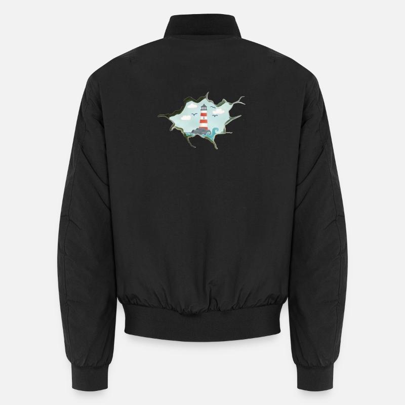 Druchbruch zum Strand - Unisex Bomberjacke - Schwarz