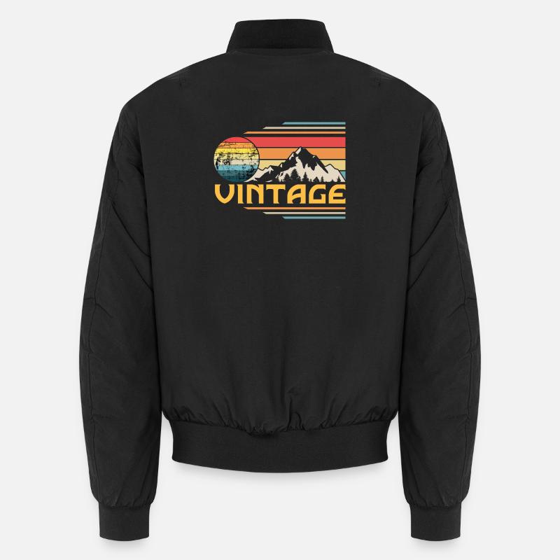 Rétro Vintage Sunset Bomber unisexe