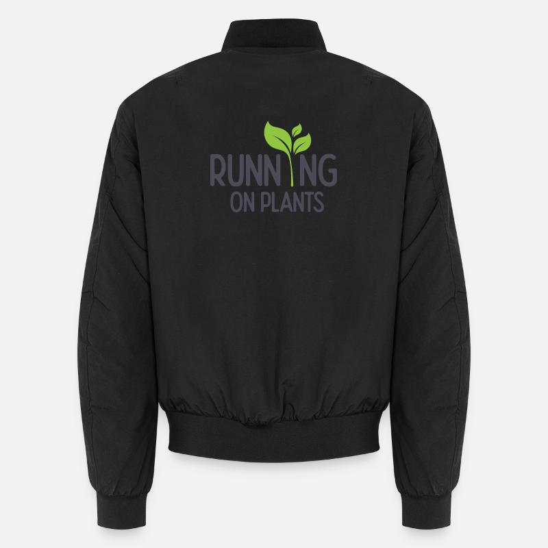Running On Plants Unisex Bomber Jacket