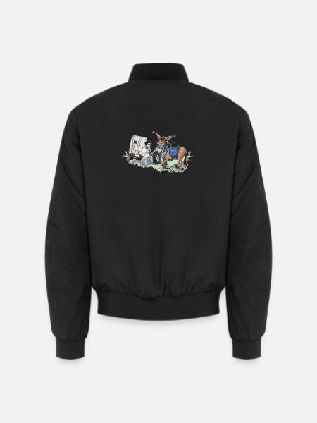 Donkey carriage roadside assistance - Unisex Bomber Jacket - black