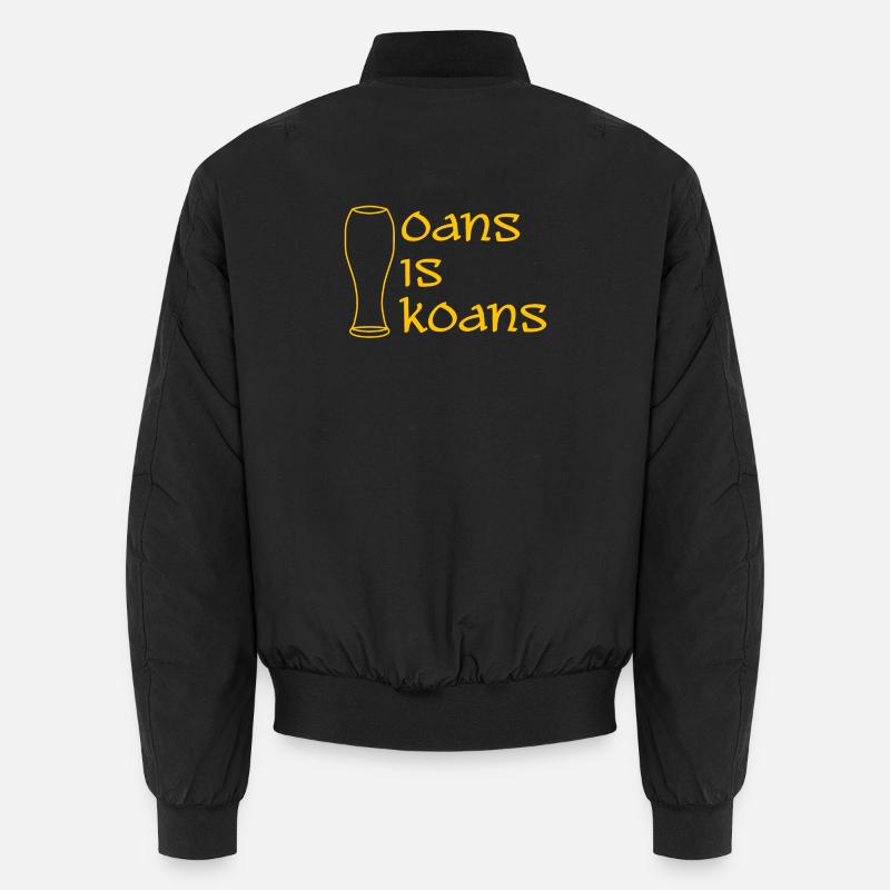 oans is koans - one is none - dialect Unisex Bomber Jacket