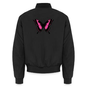 Papillon - Bomber unisexe - noir - Dos - AI Model Male 185 light (185cm)
