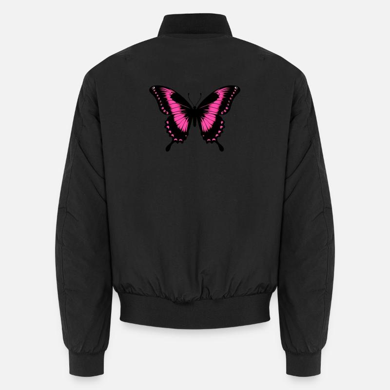 Schmetterling - Unisex Bomberjacke - Schwarz