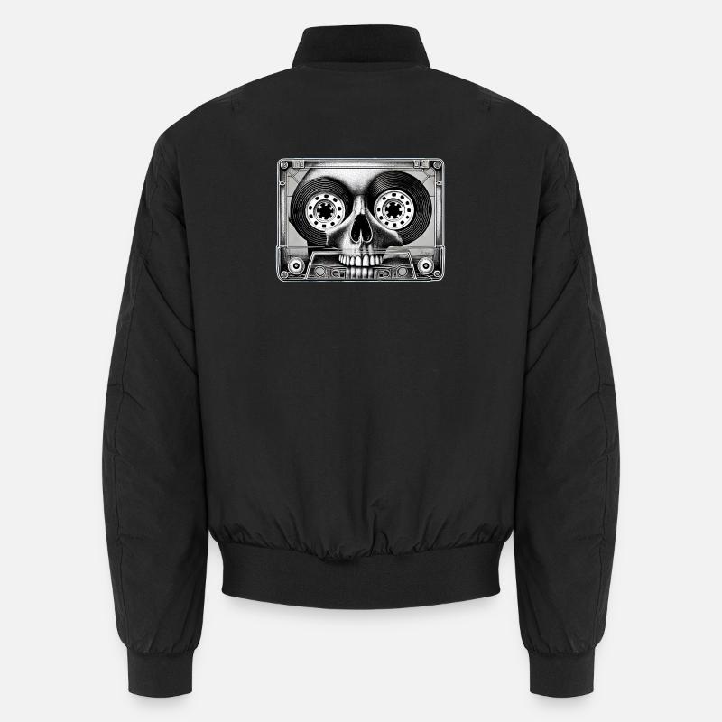 Cassette Skull - Soundtrack des Lebens Unisex Bomberjacke