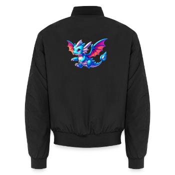 Dragon - Bomber unisexe - noir - Dos - AI Model Male 185 light (185cm)