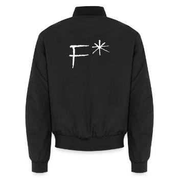 Ficken* - Unisex Bomberjacke - Schwarz - Hinten - AI Model Male 185 light (185cm)