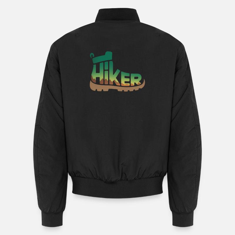Typographie de randonneur - Conception de randonnée Bomber unisexe